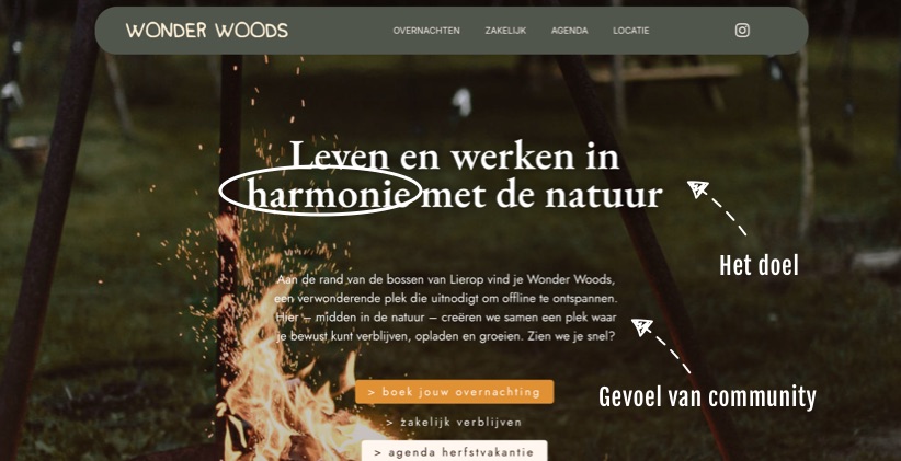 Voorbeeld - wonder woods