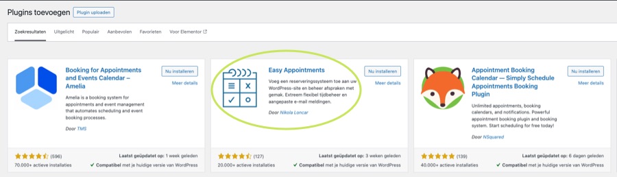 Easy Appointments plugin