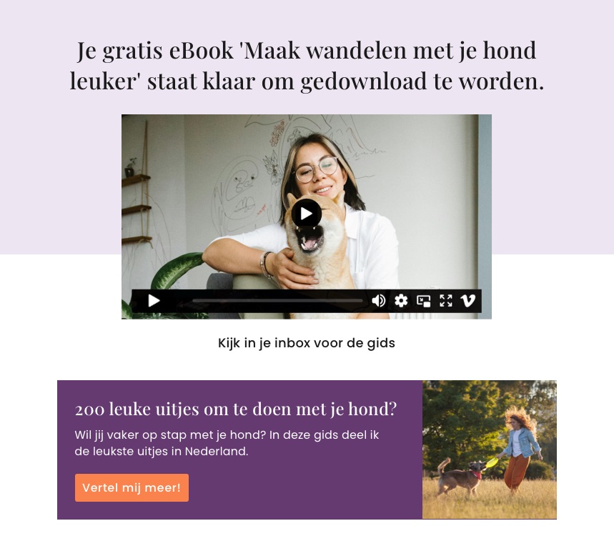 Voorbeeld Bedankpagina 1